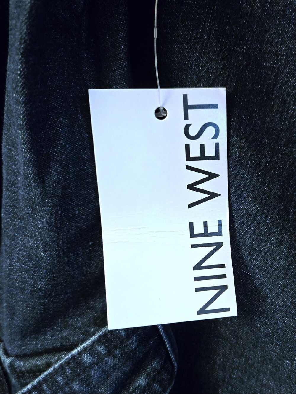 Jean Jumpsuit V Neck Zip Front Denim Nine West NWT 💙 RETAIL $70- - Picture 9 of 13